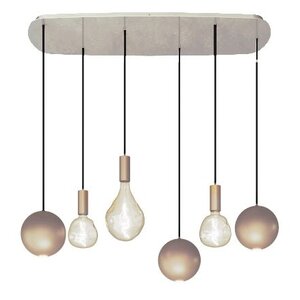 Ztahl hanglamp Gerace deens ovaal quartz