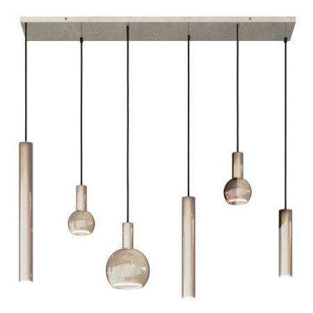 Ztahl Ztahl hanglamp Riva 6 quartz