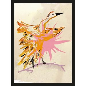 Urban Cotton art print Vogel geel large