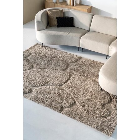 By-Boo By-Boo vloerkleed Kala taupe 200x300 cm