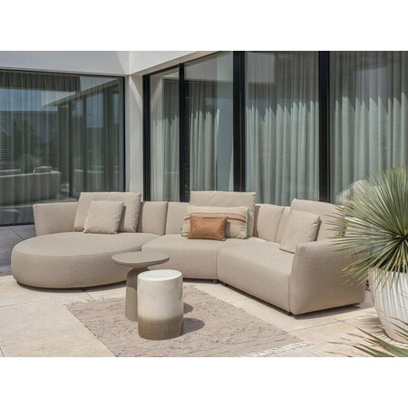 Outdoor bank Sunset bold dark beige - links