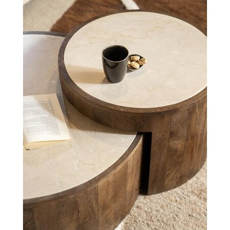 Eleonora Eleonora salontafel Hazel, set van 2