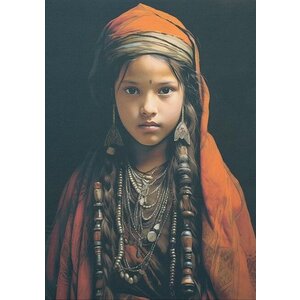 Urban Cotton wandkleed Traditional Girl medium