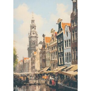 Urban Cotton wandkleed Amsterdam large