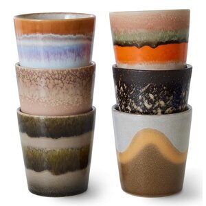 HKliving HKliving koffiemok Elements, set of 6