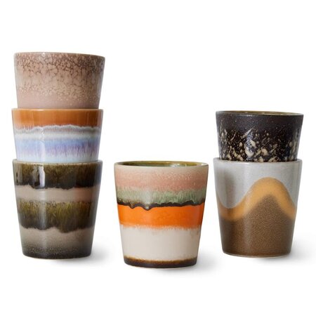 HKliving HKliving koffiemok Elements, set of 6