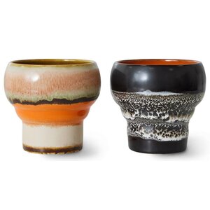 HKliving HKliving lungomok Basalt, set of 2