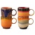 HKliving HKliving koffiekop Brazil, set of 4
