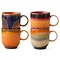 HKliving HKliving koffiekop Brazil, set of 4