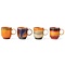 HKliving HKliving koffiekop Brazil, set of 4