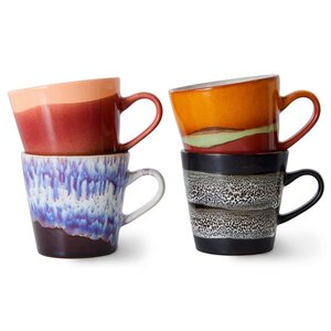 HKliving HKliving americanomok Friction, set of 4