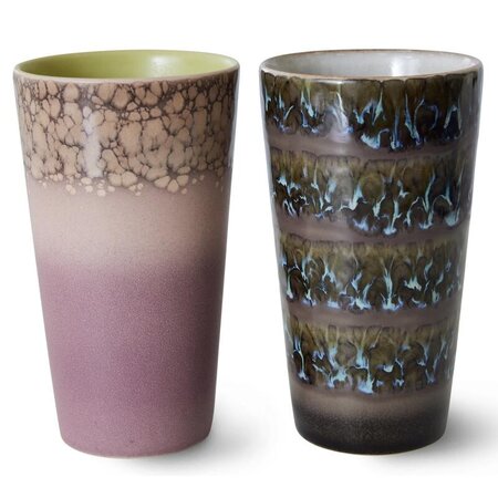 HKliving HKliving lattemok Forest, set of 2