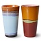 HKliving HKliving Latte Mugs Clash, set of 2