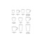 HKliving HKliving Latte Mugs Clash, set of 2