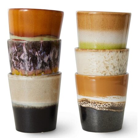 HKliving HKliving koffiemok Soil, set of 6