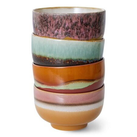 HKliving HKliving noodlekom Geyser, set of 4