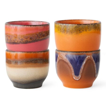 HKliving HKliving koffiemok Java, set of 4