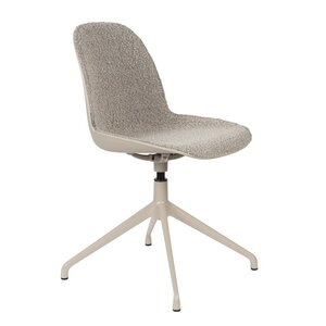 Zuiver eetkamerstoel Albert Kuip bouclé taupe