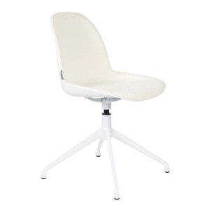 Zuiver eetkamerstoel Albert Kuip bouclé wit