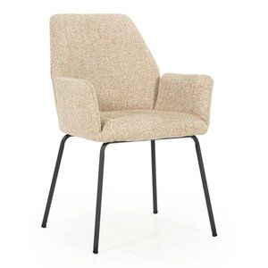 Eleonora eetkamerstoel Indy taupe