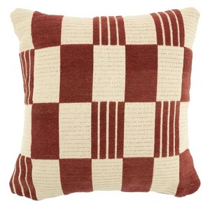 By-Boo sierkussen Twist burgundy
