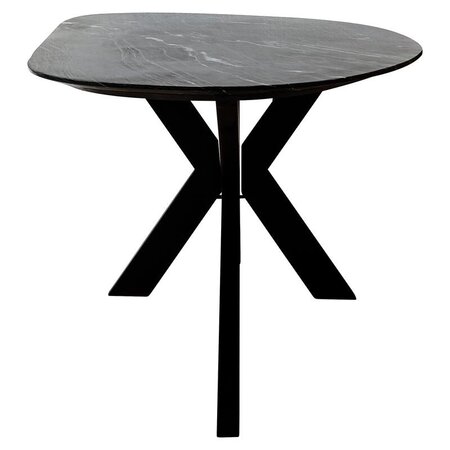 Richmond Interiors Richmond eettafel Trocadero zwart 220 cm