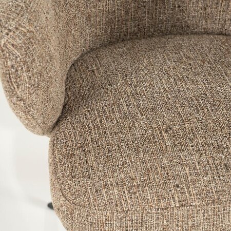 Eleonora Eleonora draaifauteuil Connor bruin