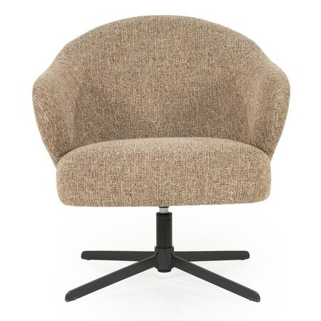 Eleonora Eleonora draaifauteuil Connor bruin