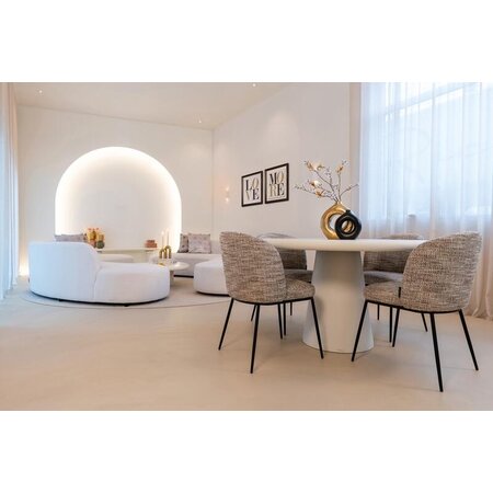 Richmond Interiors Richmond eettafel Bloomstone 130 cm