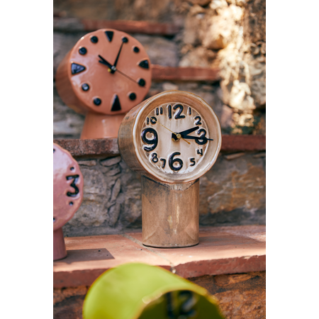 HKliving HKliving Retro ceramic klok cream