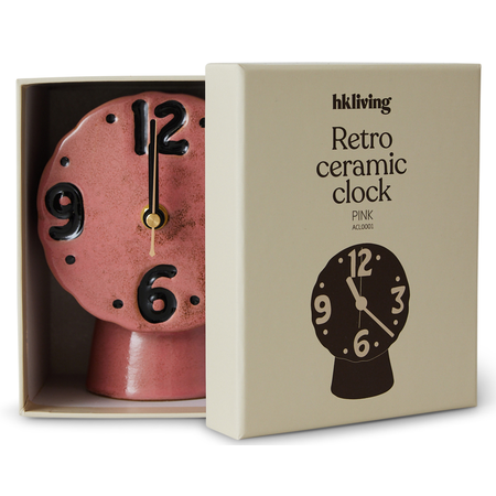 HKliving HKliving Retro ceramic klok pink
