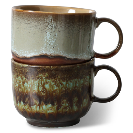 HKliving HKliving theekop Odyssey, set van 2