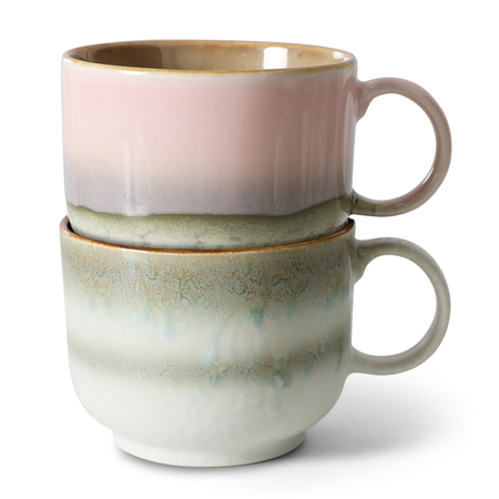 HKliving HKliving theekop Nova, set van 2