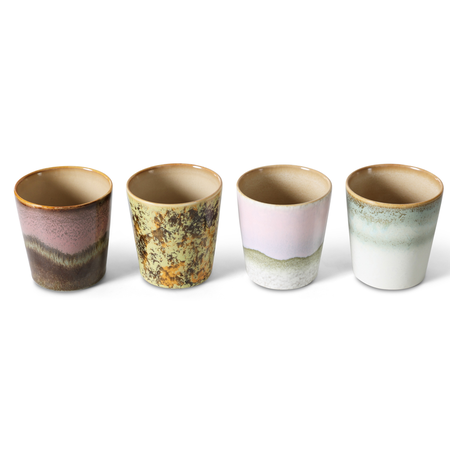 HKliving HKliving koffiemok Serendipity, set van 4