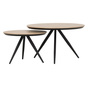 Salontafel Birma lamulux, set van 2