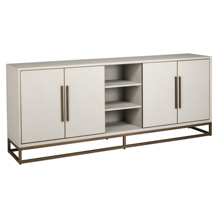 Richmond Interiors Richmond Dressoir Whitebone brass