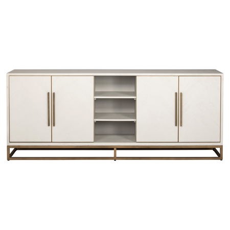 Richmond Interiors Richmond Dressoir Whitebone brass