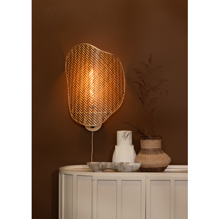 Good&Mojo Good&Mojo wandlamp Kinabalu naturel/bruin