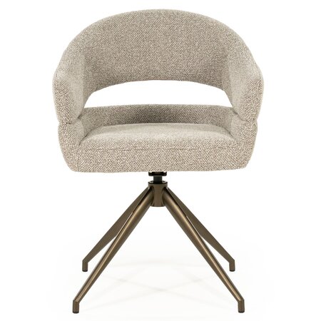 Eleonora Eleonora eetkamerstoel Hailey taupe