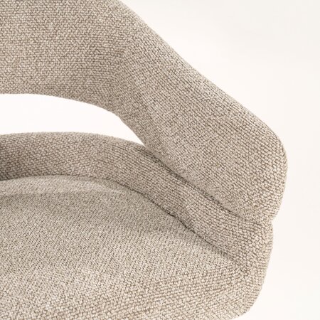 Eleonora Eleonora eetkamerstoel Hailey taupe