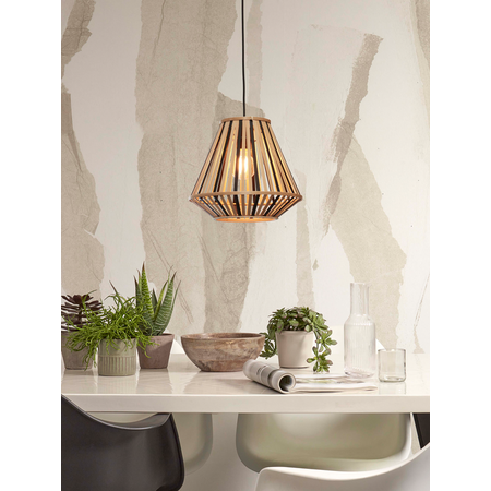 Good&Mojo Good&Mojo hanglamp Merapi zwart/naturel