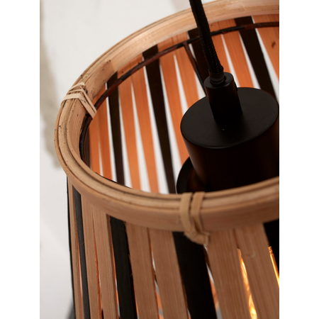 Good&Mojo Good&Mojo hanglamp Merapi zwart/naturel