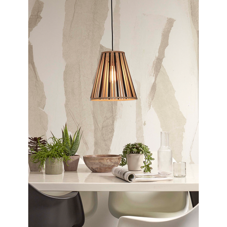 Good&Mojo Good&Mojo hanglamp Merapi naturel/zwart small