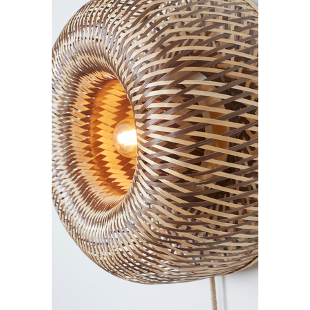 Good&Mojo Good&Mojo wandlamp Barbados naturel/bruin