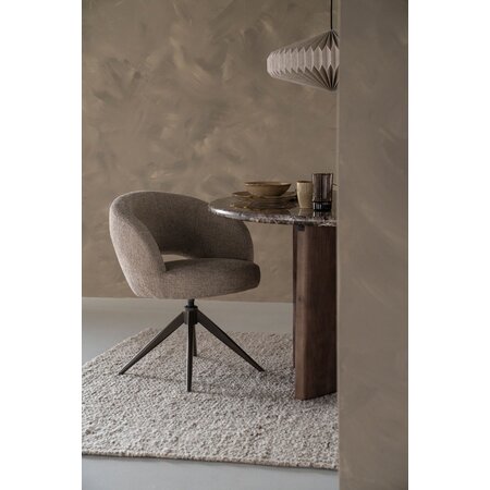 Eleonora Eleonora eetkamerstoel Alissa taupe