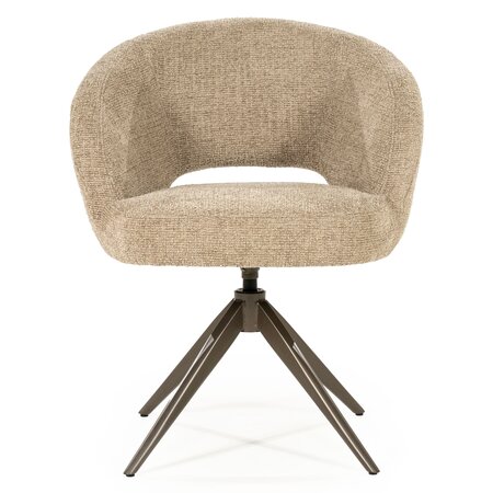 Eleonora Eleonora eetkamerstoel Alissa taupe