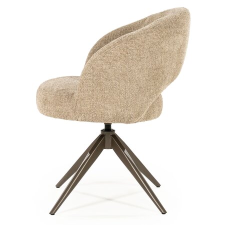 Eleonora Eleonora eetkamerstoel Alissa taupe