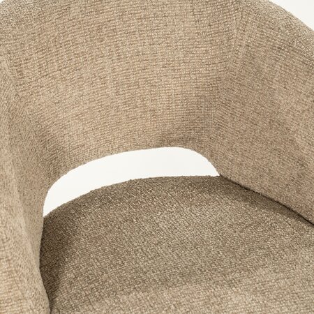 Eleonora Eleonora eetkamerstoel Alissa taupe