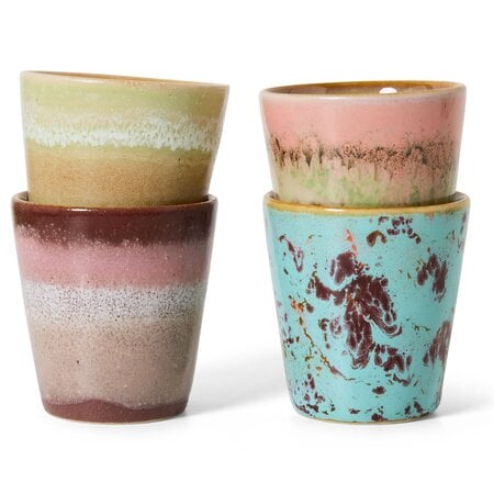 HKliving HKliving ristrettomok Futurism, set van 4