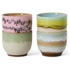 HKliving HKliving koffiemok Deco, set van 4